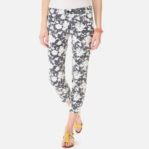 Tory Burch Alexa Cropped Floral Skinny Jeans 27